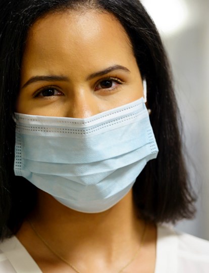 Medical colleague smiling