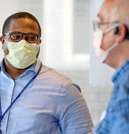 Two MSK colleagues chatting